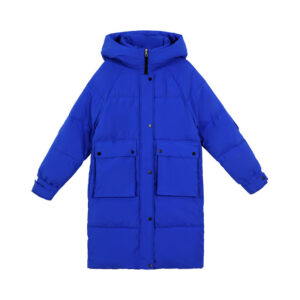 Padded long jacket for women